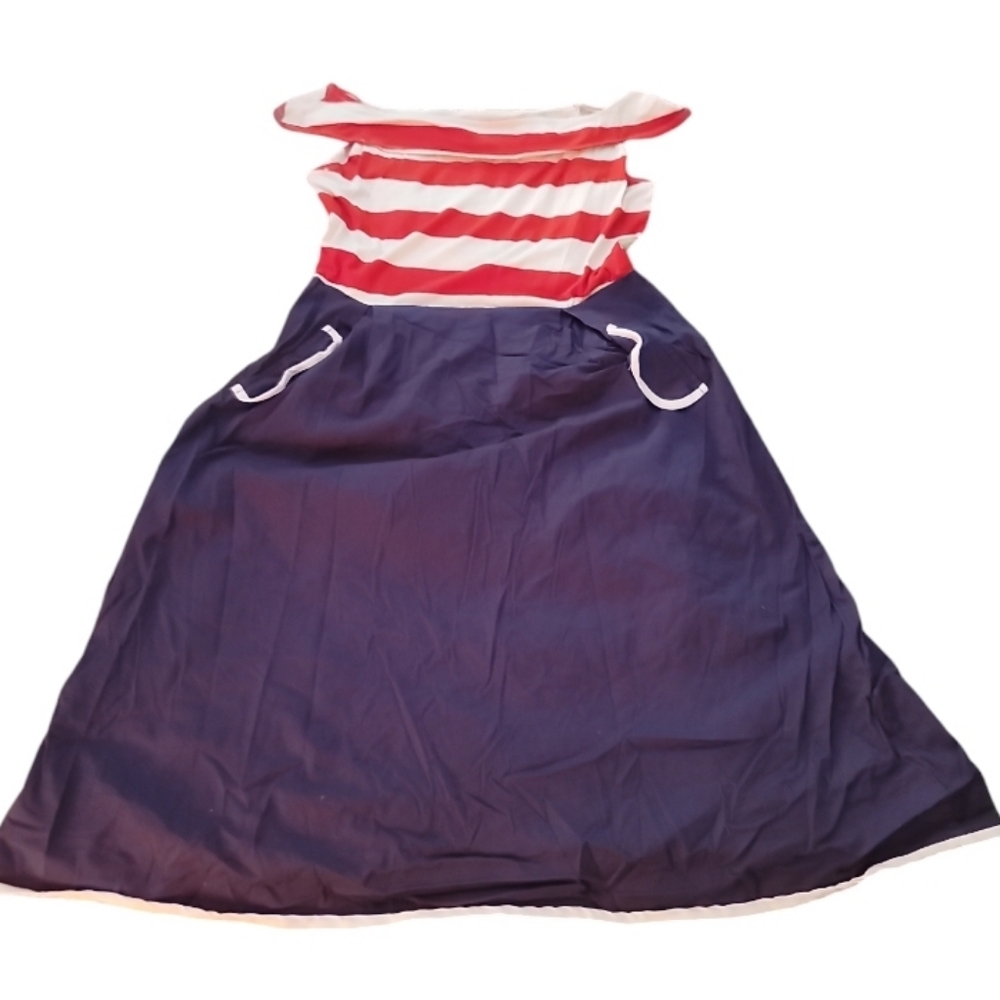 Nautical pin-up dress